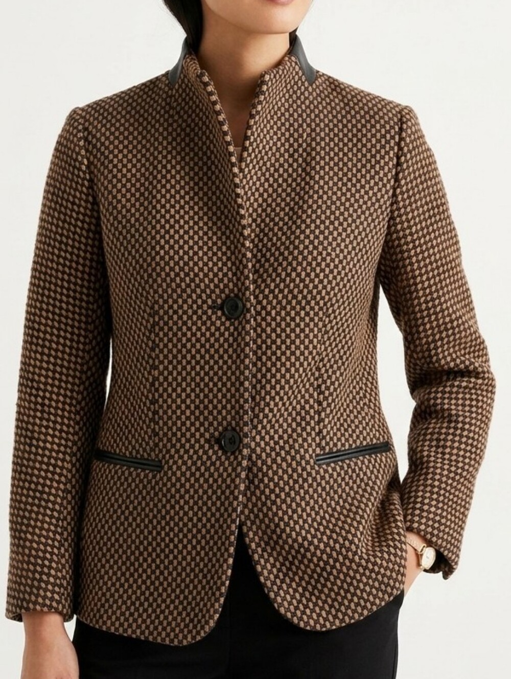 MaxMara Wool Blazer Jacket Size US 10 Button Down Gorpcore Professional Fall
